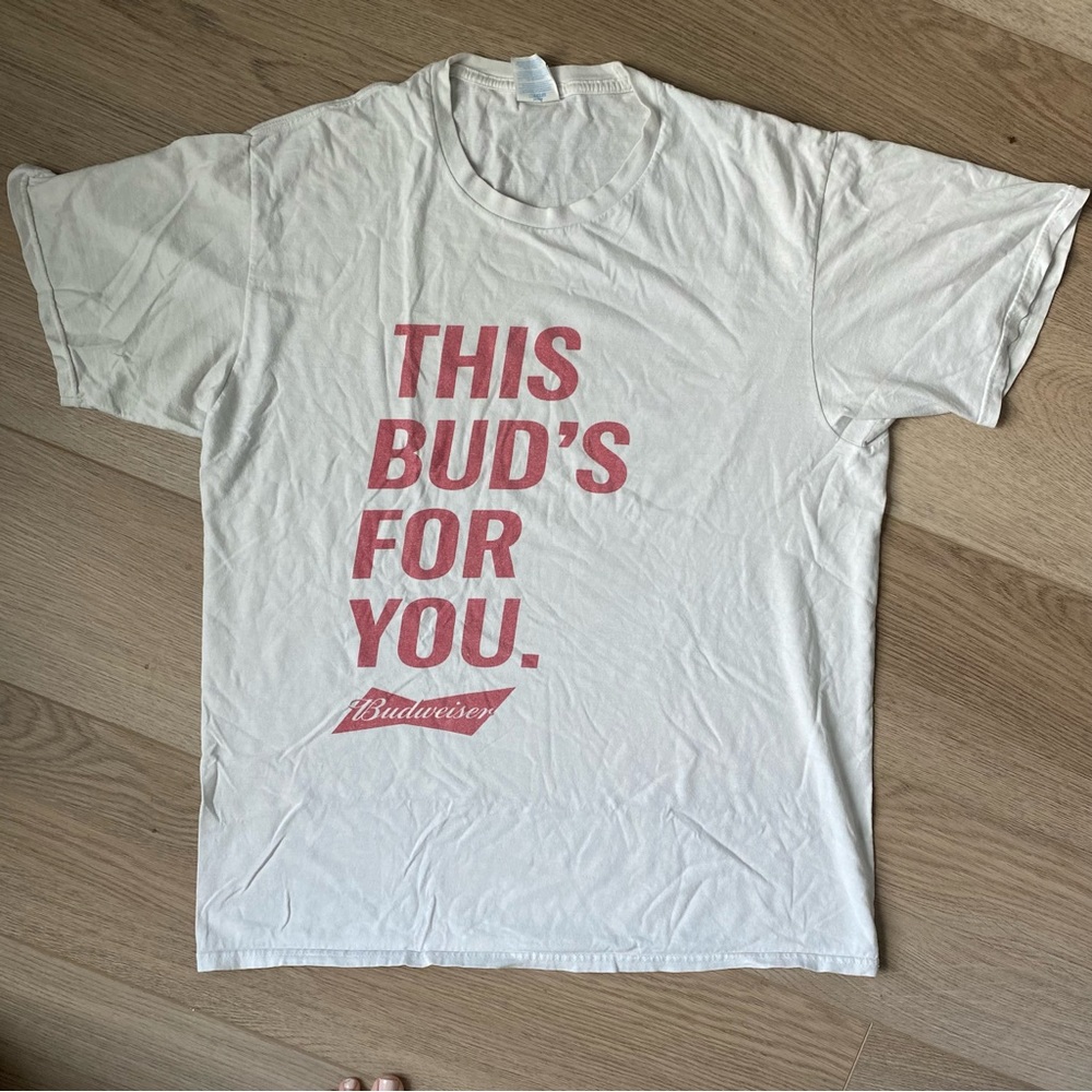 Budweiser White Tshirt